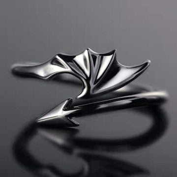 Aliexpress Fashion Ring Tail Dragon or Dragon's Tail Ring Black Finish Fashion Adjustable Ring